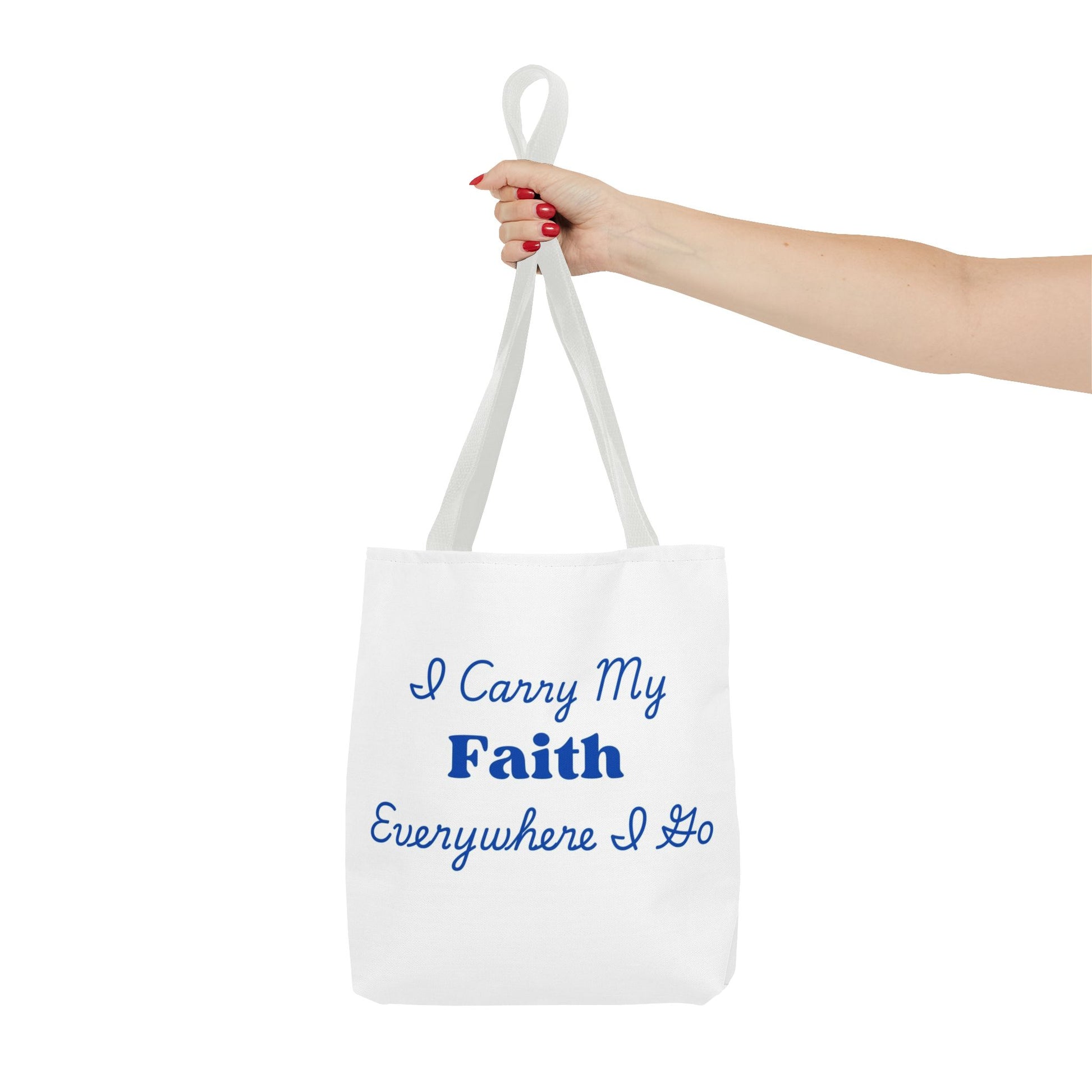 Faith Inspirational Tote Bag, Faith Bag for Church, Motivational Gifts, Everyday Use, Christian Tote, Eco-Friendly Shopping Bag