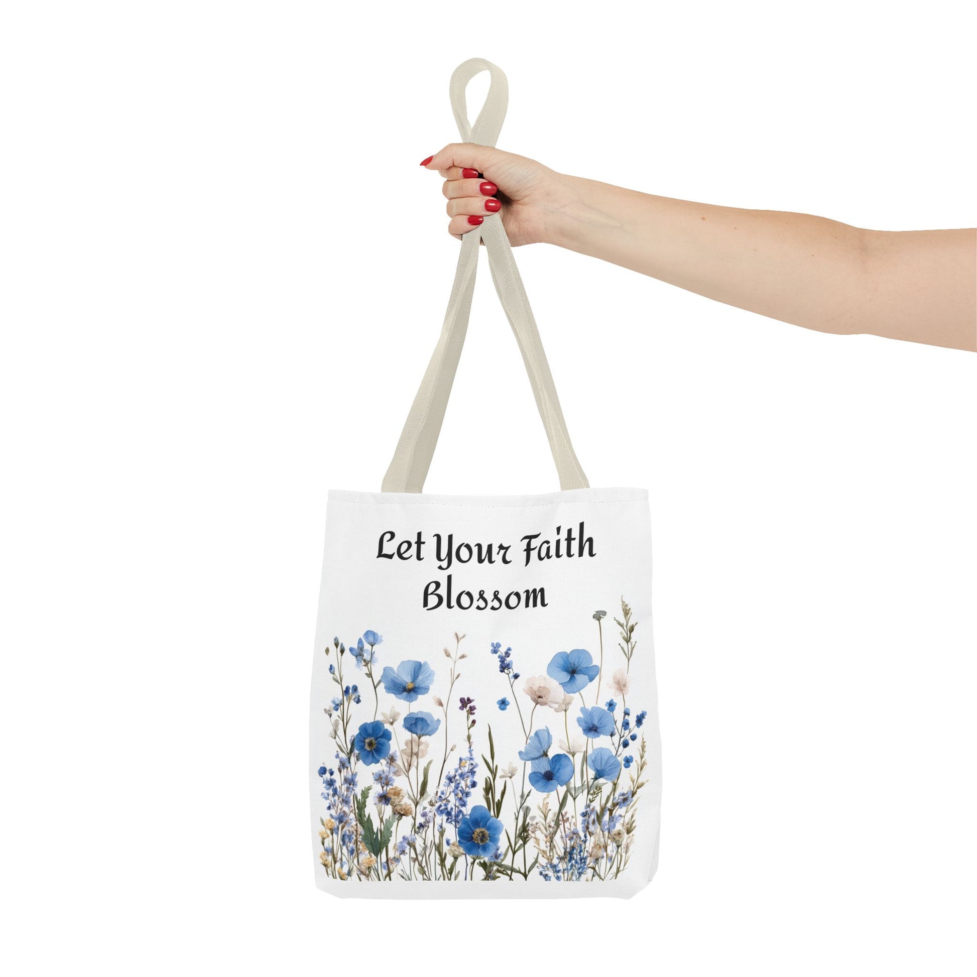 Floral Tote Bag, Grow Faith