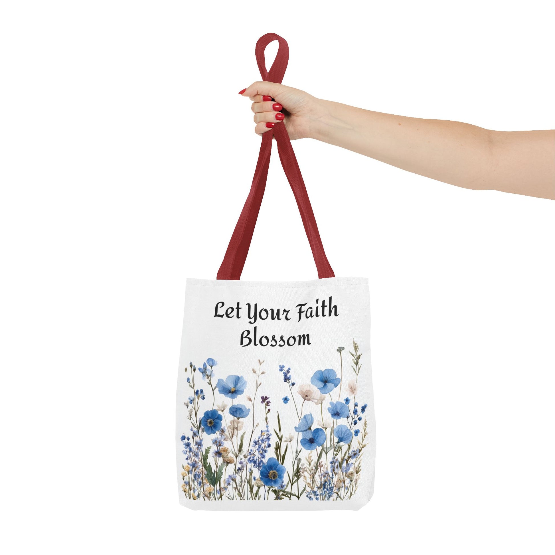 Floral Tote Bag, Grow Faith