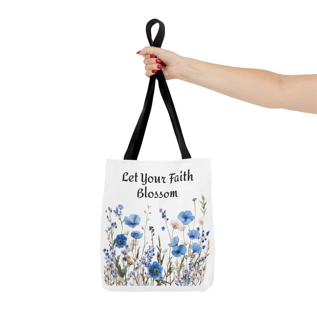 Floral Tote Bag, Grow Faith