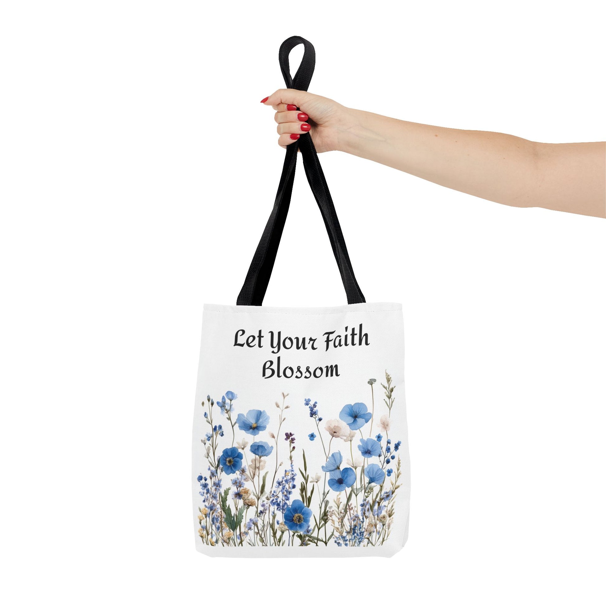 Floral Tote Bag, Grow Faith