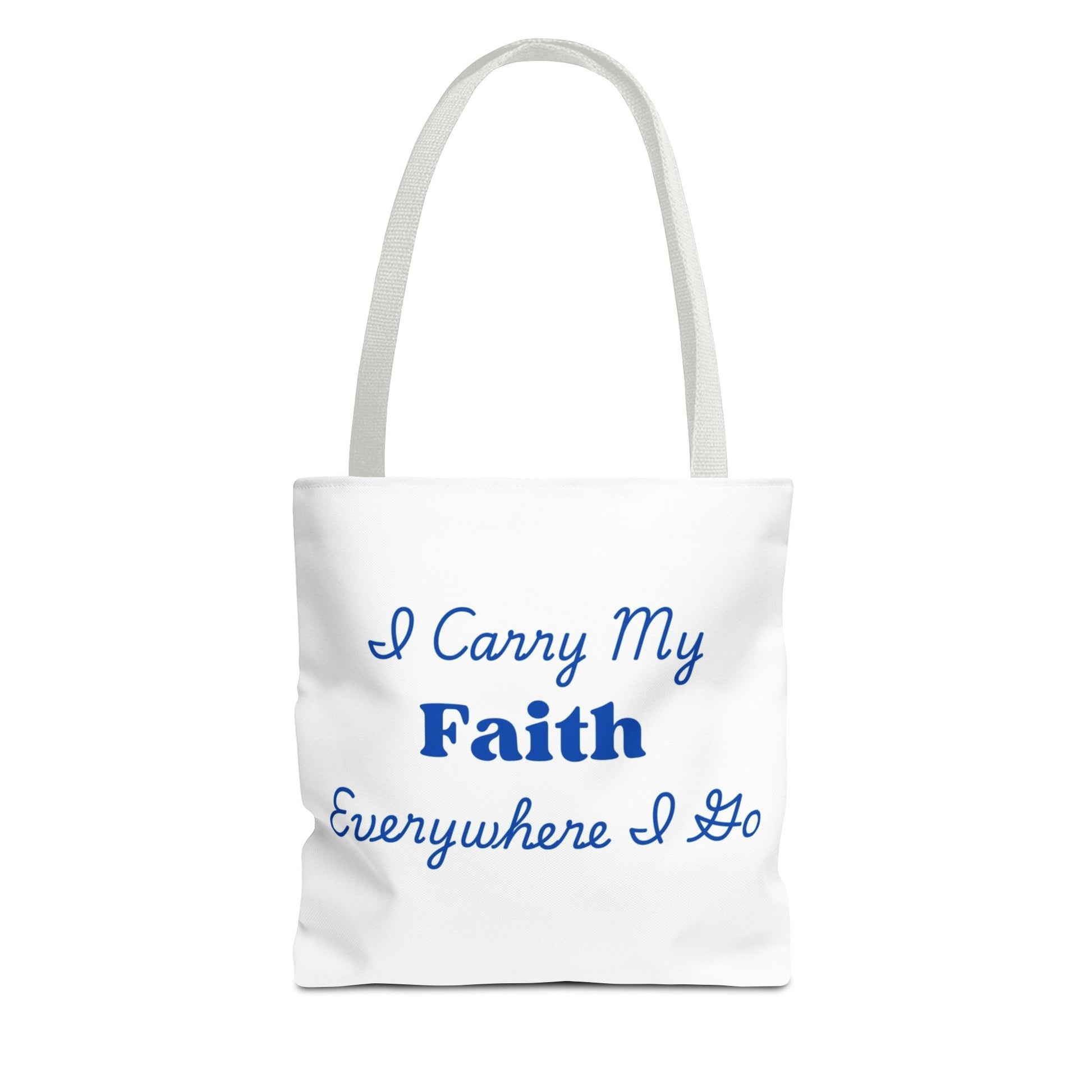 Faith Inspirational Tote Bag, Faith Bag for Church, Motivational Gifts, Everyday Use, Christian Tote, Eco-Friendly Shopping Bag