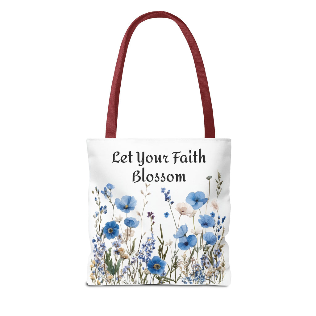 Floral Tote Bag, Grow Faith