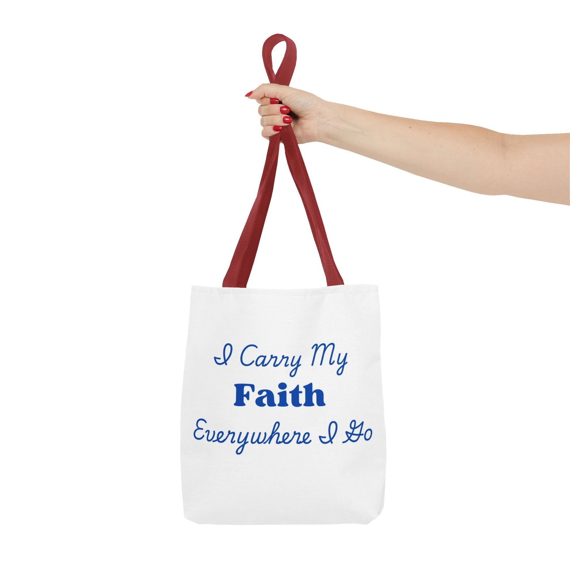 Faith Inspirational Tote Bag, Faith Bag for Church, Motivational Gifts, Everyday Use, Christian Tote, Eco-Friendly Shopping Bag