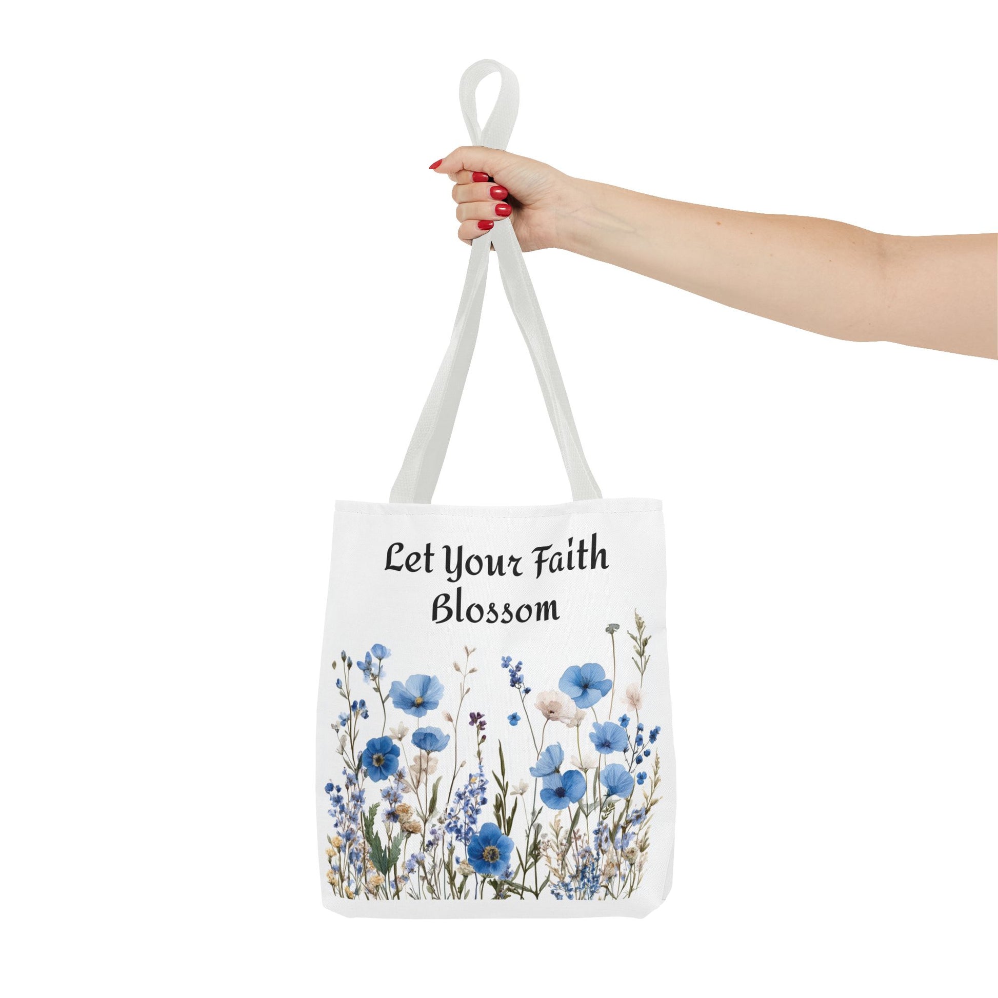 Floral Tote Bag, Grow Faith