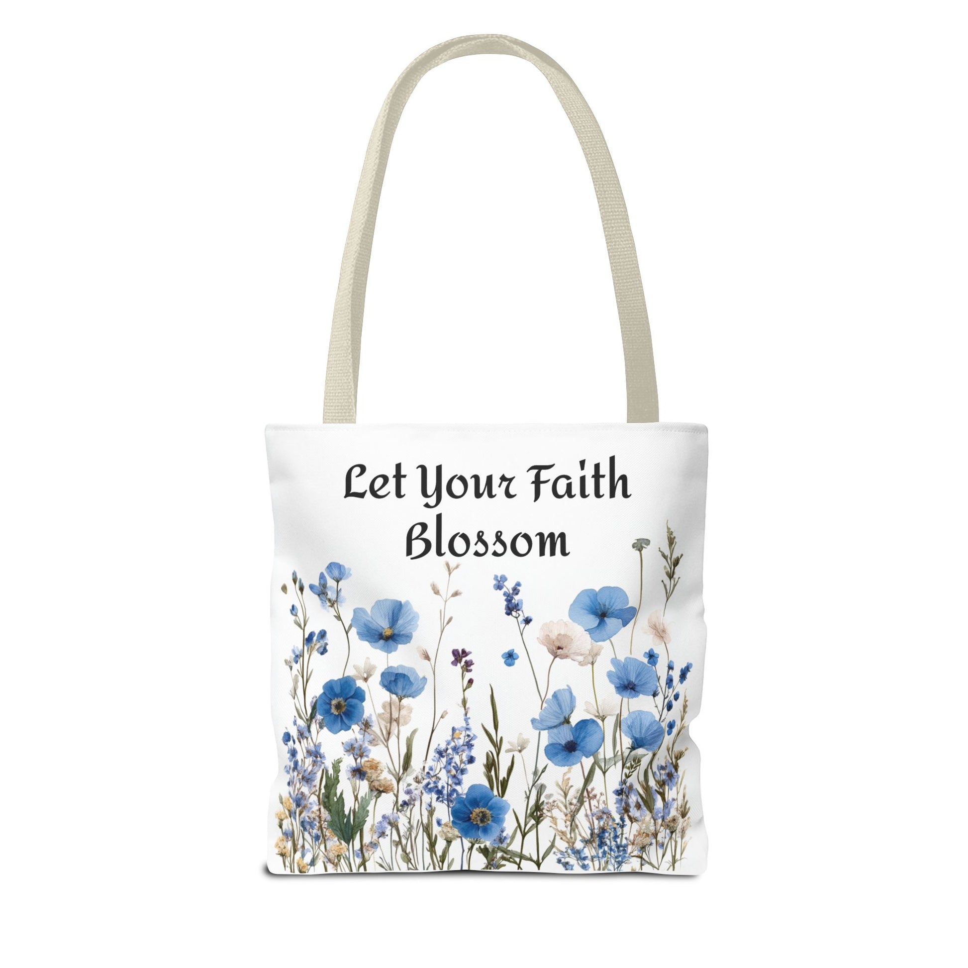 Floral Tote Bag, Grow Faith