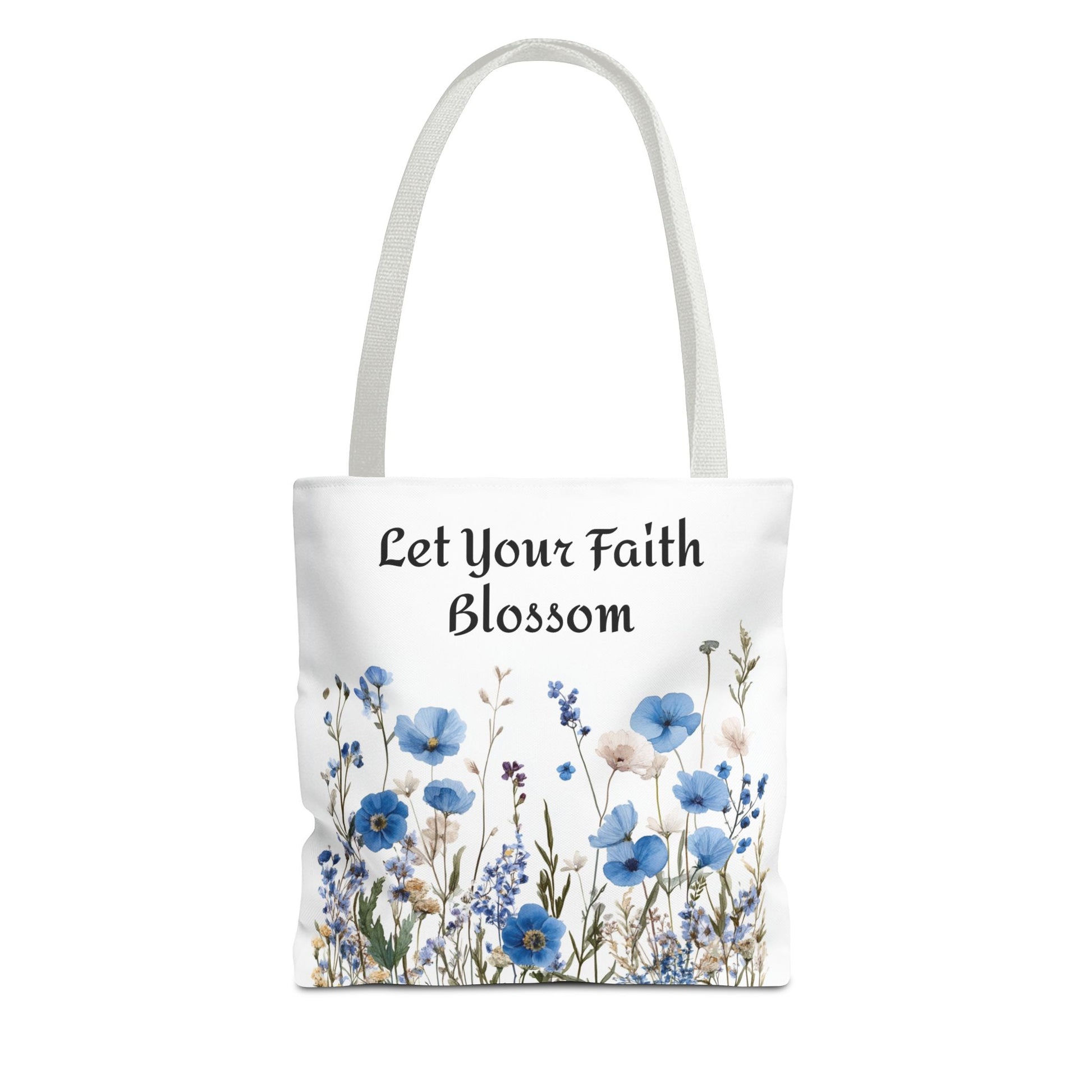 Floral Tote Bag, Grow Faith