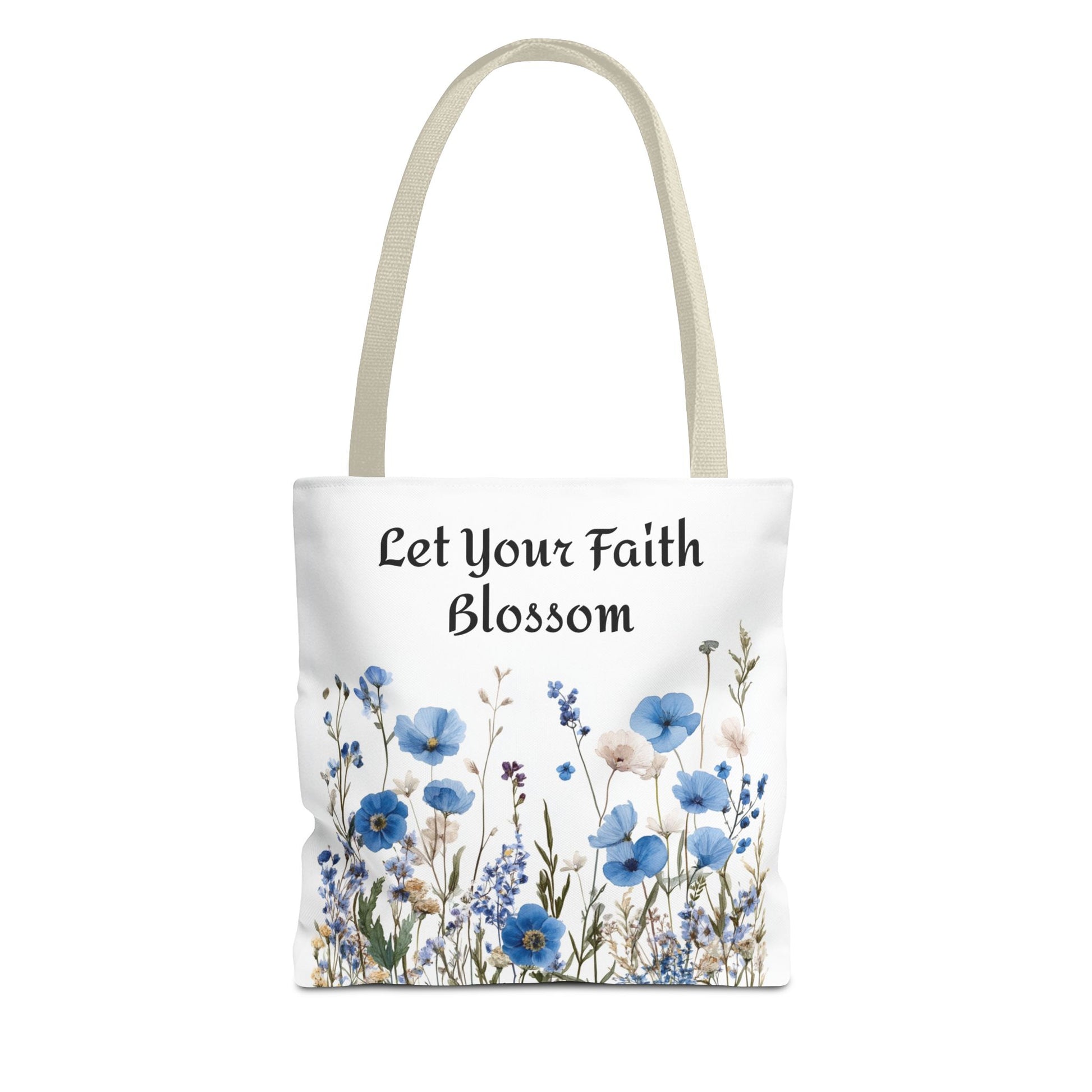 Floral Tote Bag, Grow Faith