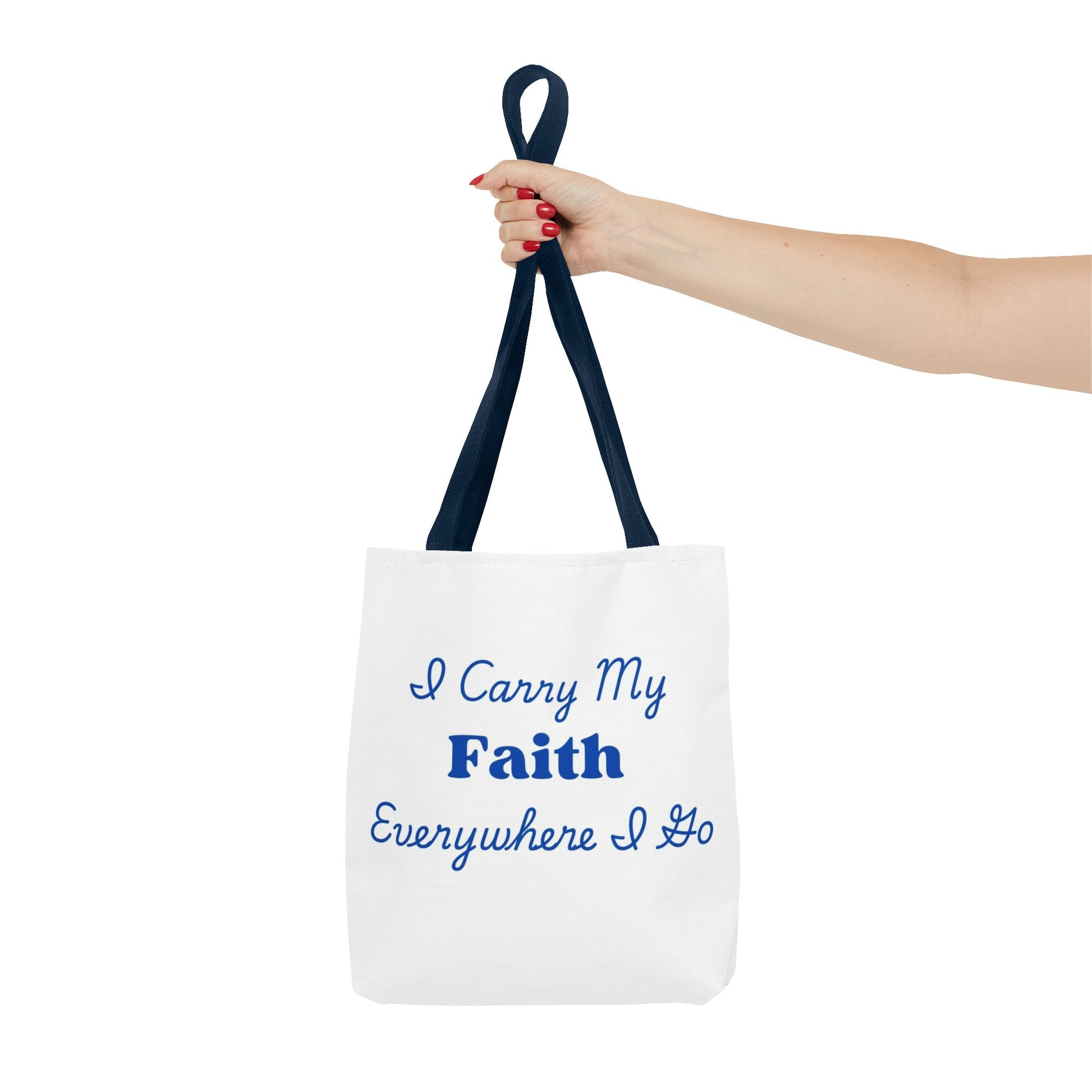 Faith Inspirational Tote Bag, Faith Bag for Church, Motivational Gifts, Everyday Use, Christian Tote, Eco-Friendly Shopping Bag