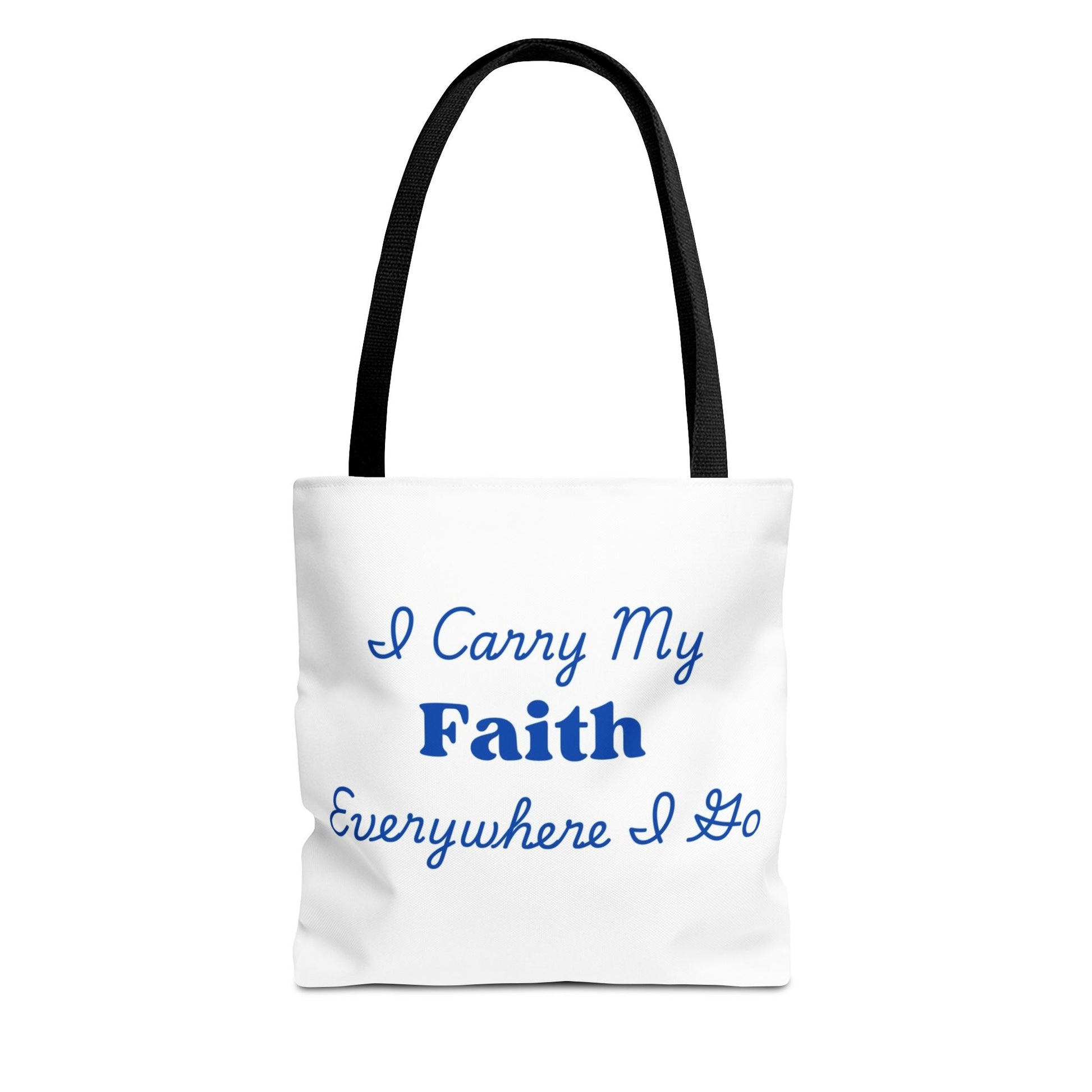 Faith Inspirational Tote Bag, Faith Bag for Church, Motivational Gifts, Everyday Use, Christian Tote, Eco-Friendly Shopping Bag