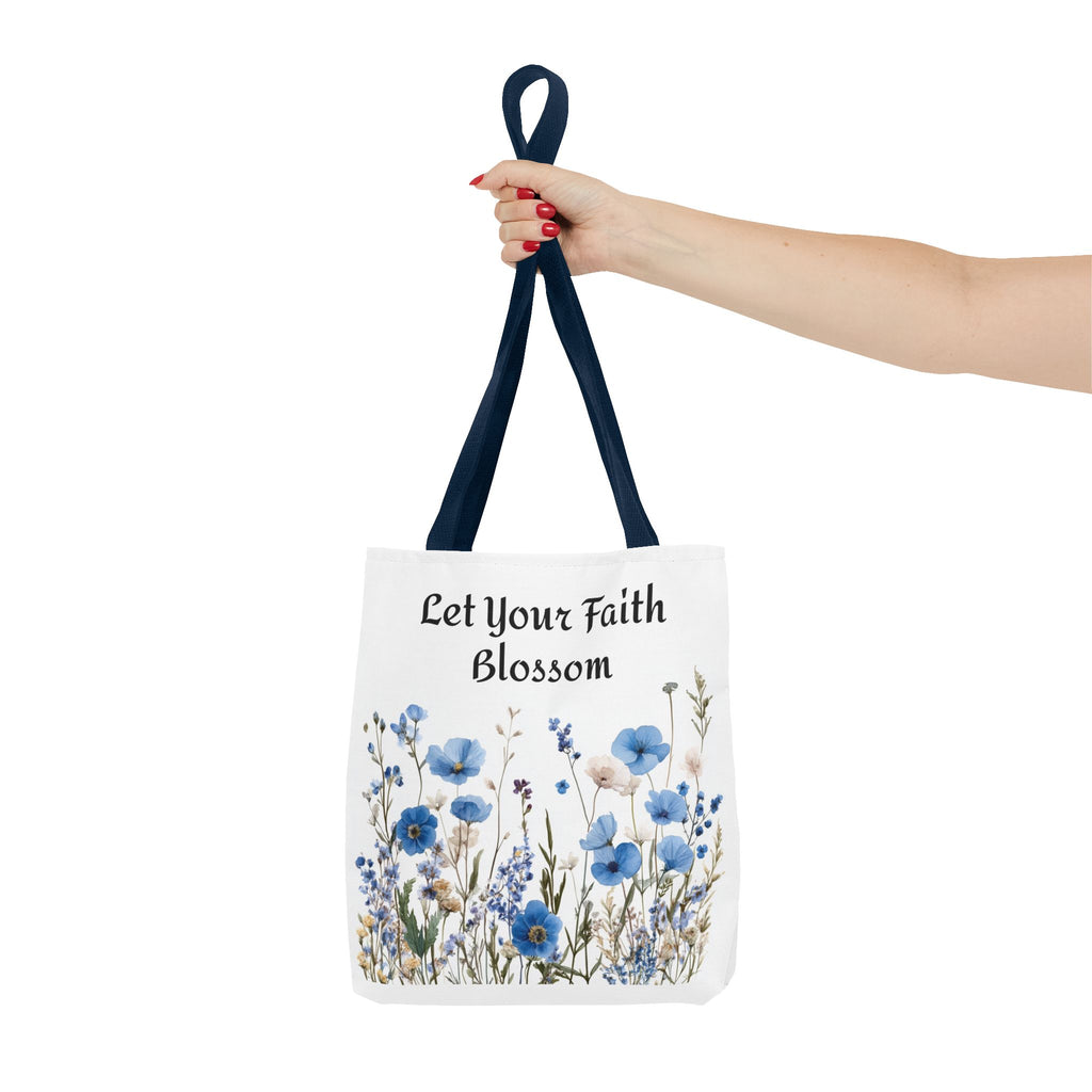 Floral Tote Bag, Grow Faith