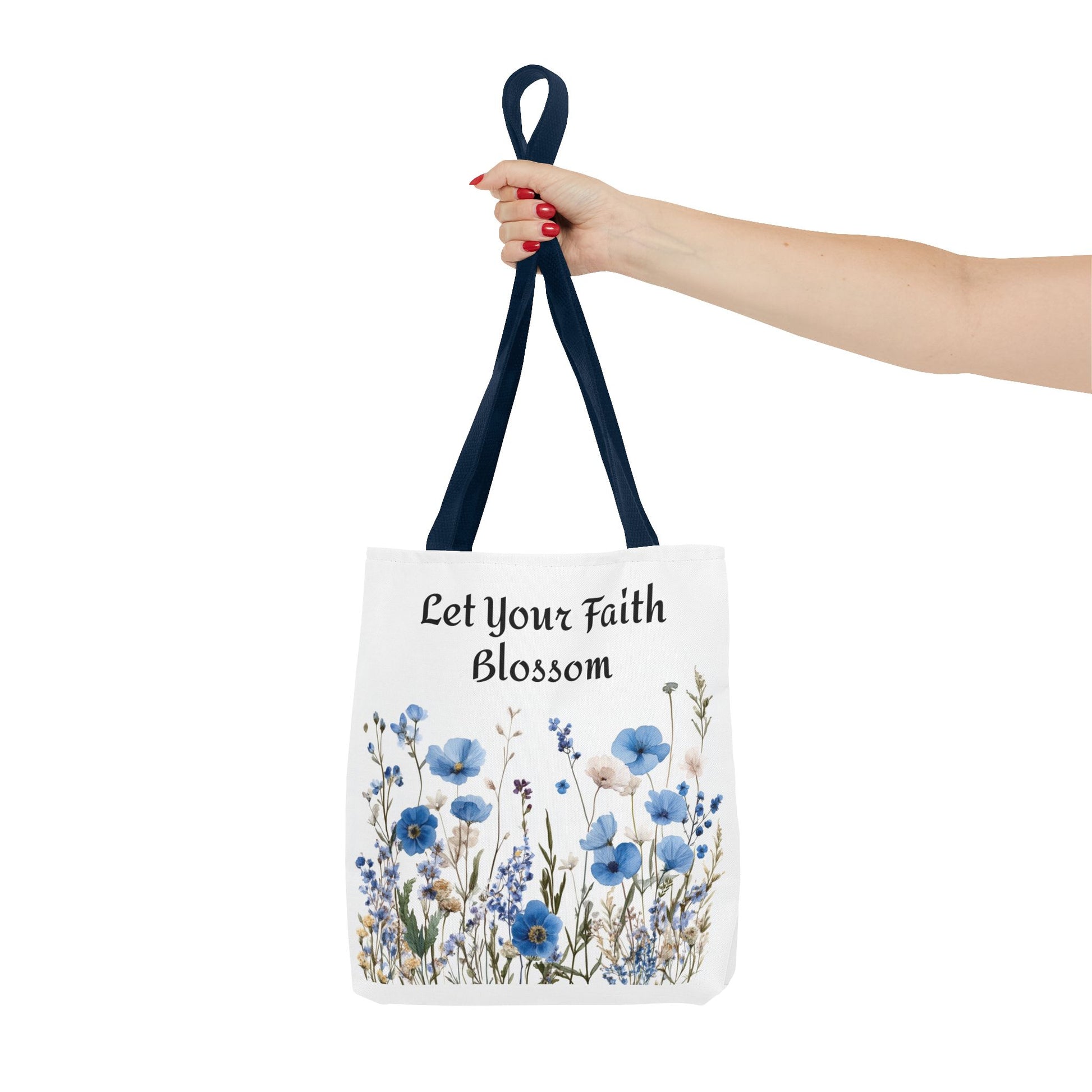 Floral Tote Bag, Grow Faith