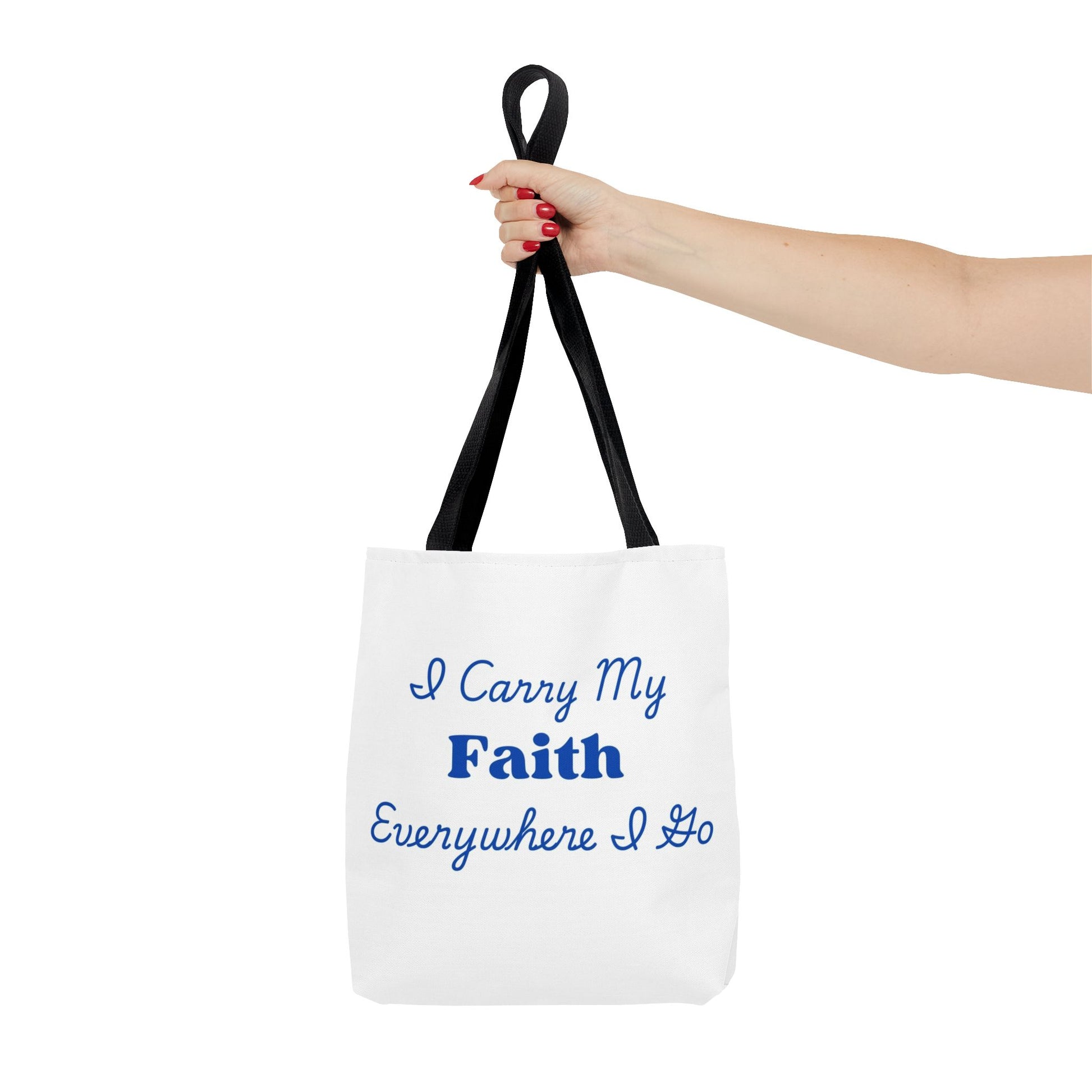 Faith Inspirational Tote Bag, Faith Bag for Church, Motivational Gifts, Everyday Use, Christian Tote, Eco-Friendly Shopping Bag